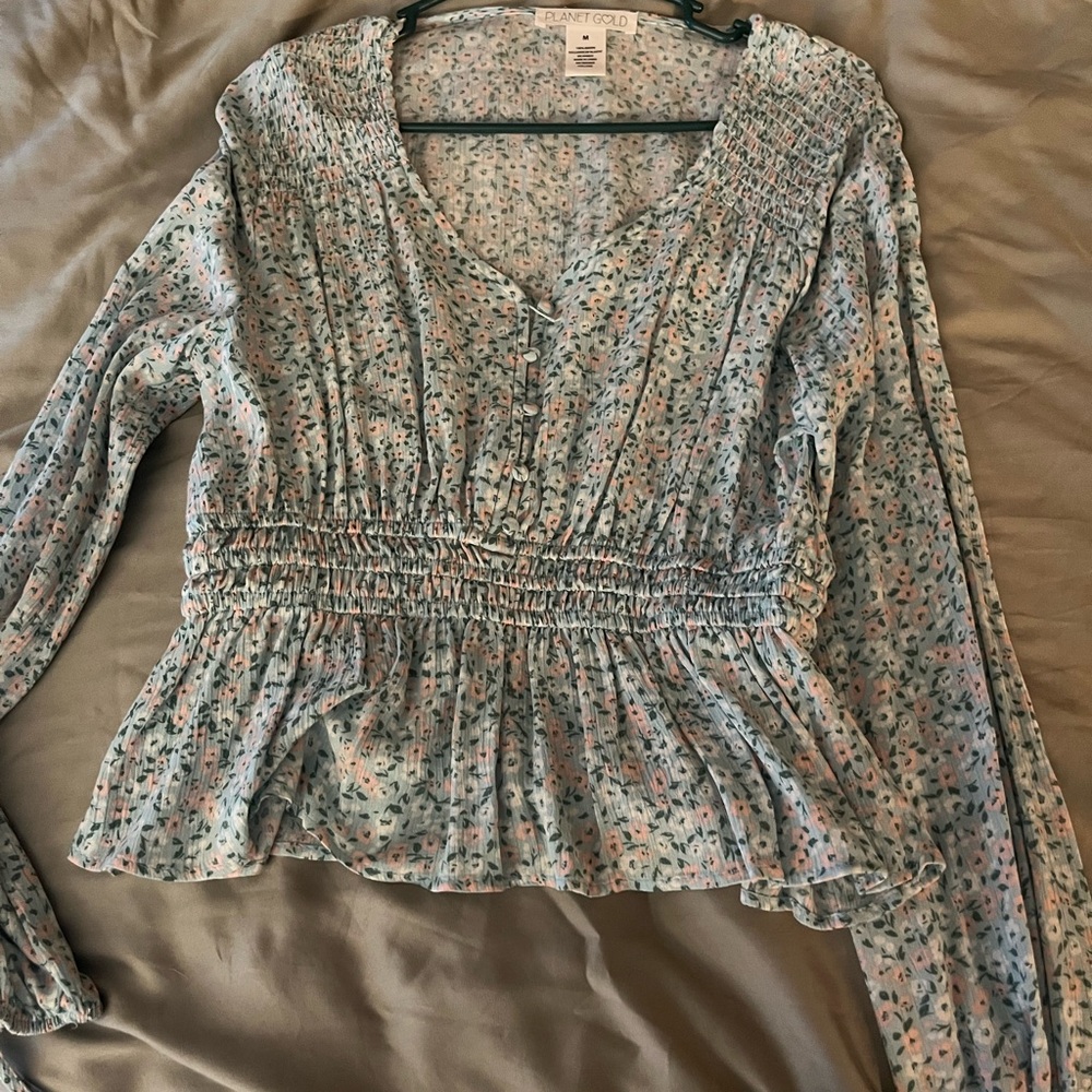 🧡Flower top